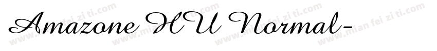 Amazone HU Normal字体转换